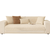 Anyhouz Sofa Towel Velvet Plush Quilted Off White Super Soft Non-slip Sectional Sofa Cover for Living Room L Shape Couch Cover