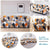 Anyhouz 3 Seater Sofa Cover Khaki Geometric Style and Protection For Living Room Sofa Chair Elastic Stretchable Slipcover