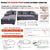 Anyhouz 1 Seater Sofa Cover Light Gray Style and Protection For Living Room Sofa Chair Elastic Stretchable Slipcover