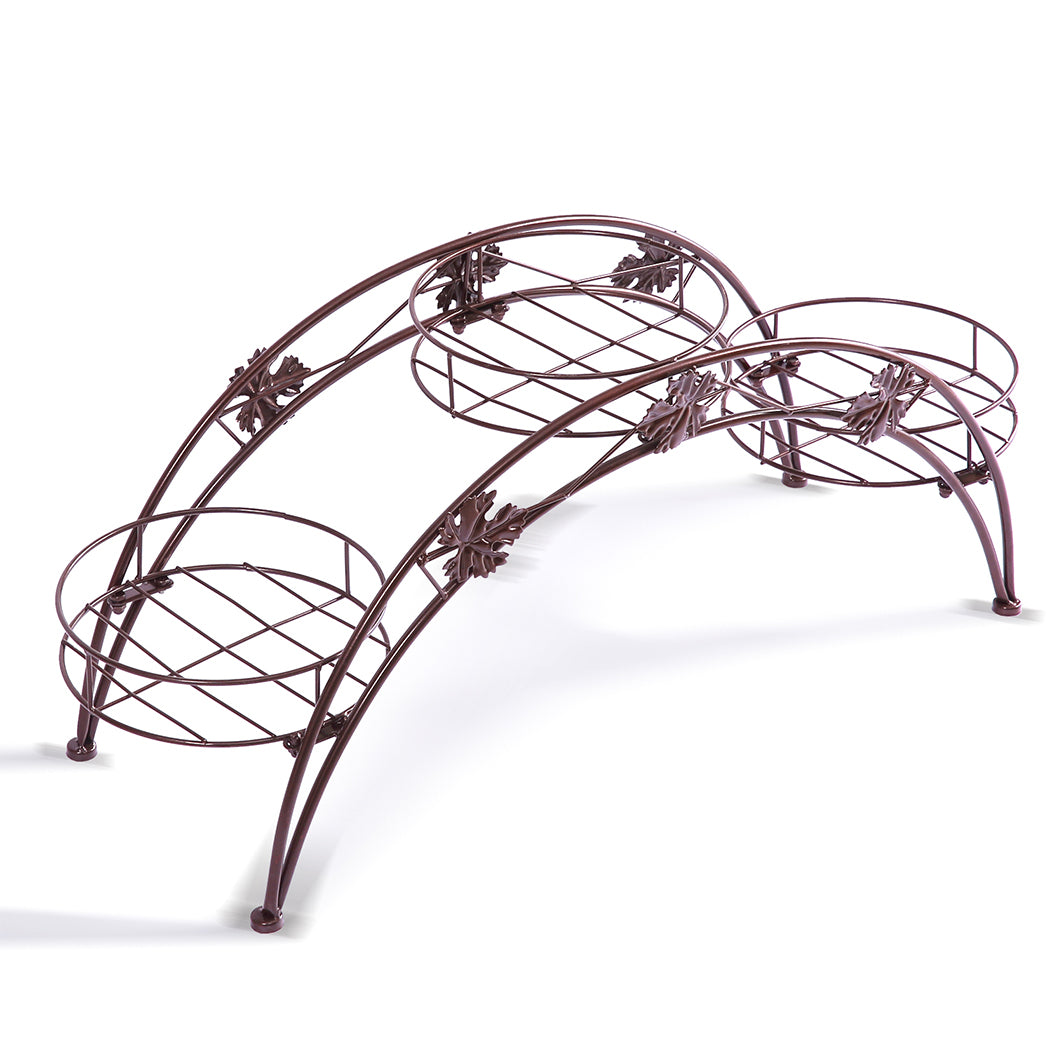 Levede Plant Stand Outdoor Indoor Metal Bronze-1954802339323973632
