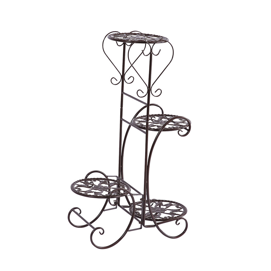 Levede Plant Stand Outdoor Indoor Metal Bronze-1910112337067642880