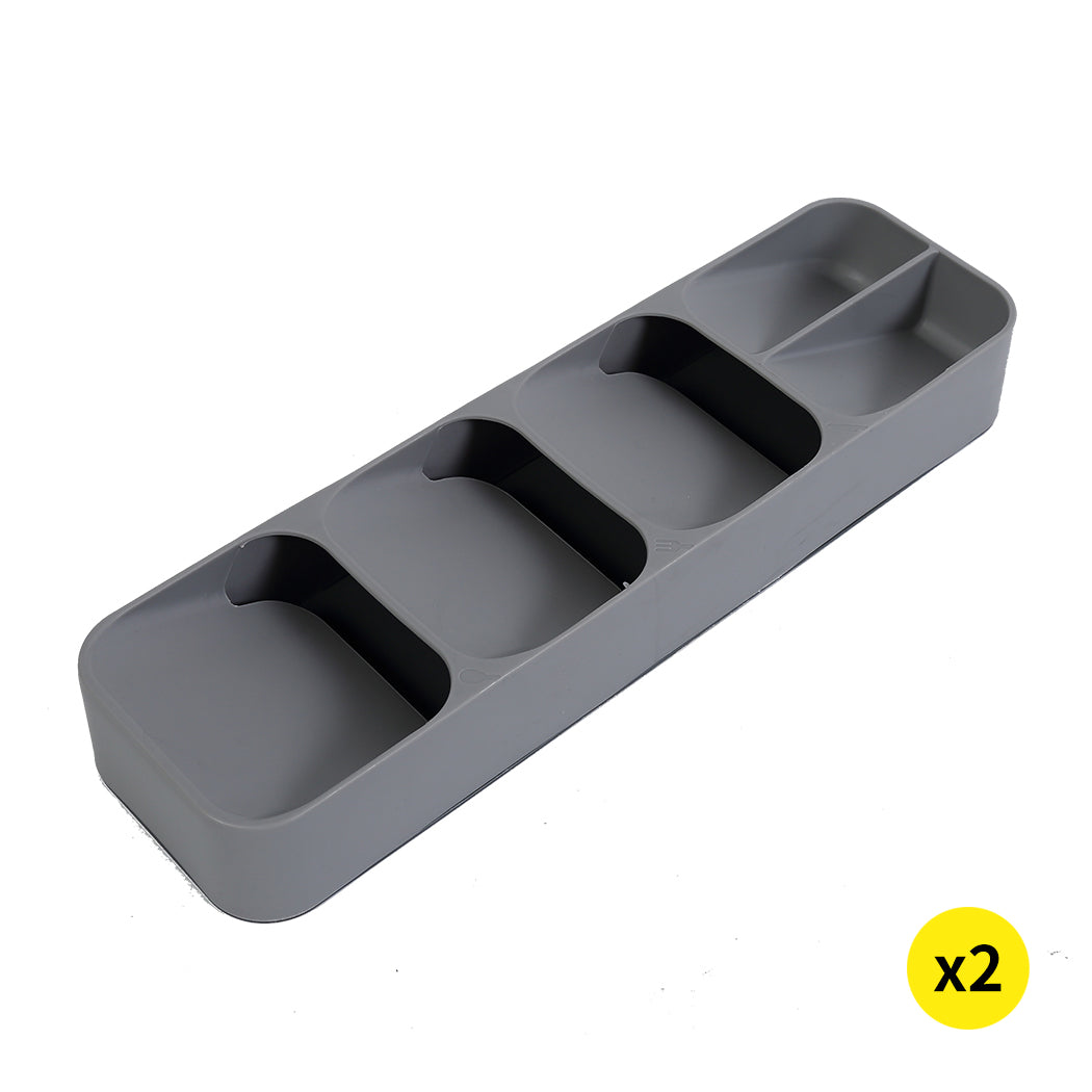 2x Cutlery Organiser Drying Tray Kitchen-1910112823745318912