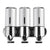 3 Bottles Bathroom Shower Soap Dispenser Silver-1910113090071040001