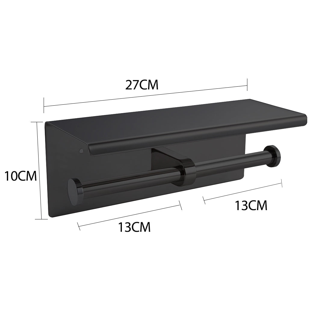 Toilet Paper Holder Double Roll Stainless-1910112223666245633