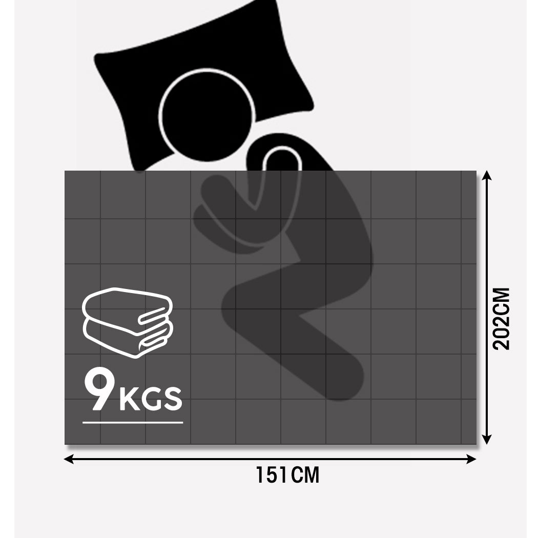 DreamZ 9KG Adults Size Anti Anxiety Grey Double-1954802940766195714