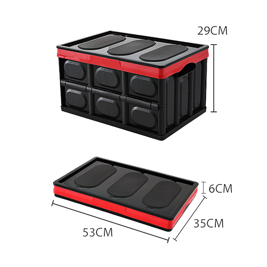Car Boot Organiser Trunk Organizer Collapsible 50 Litre-1919892836694757378