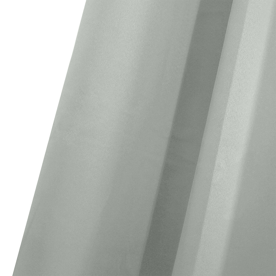 2x Blockout Curtains Panels 3 Layers Green-1910113266256973827