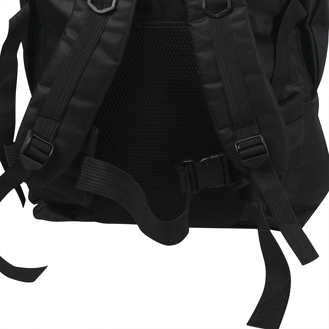 Military Backpack Tactical Hiking Camping Black-1954802640361754627