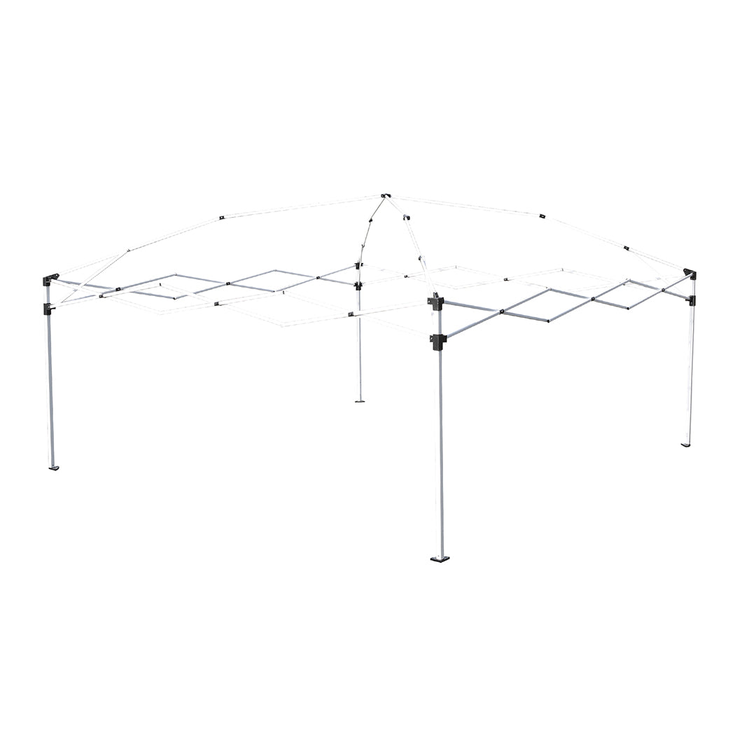 Mountview Gazebo Pop Up Marquee Outdoor Black-1954802644598001667