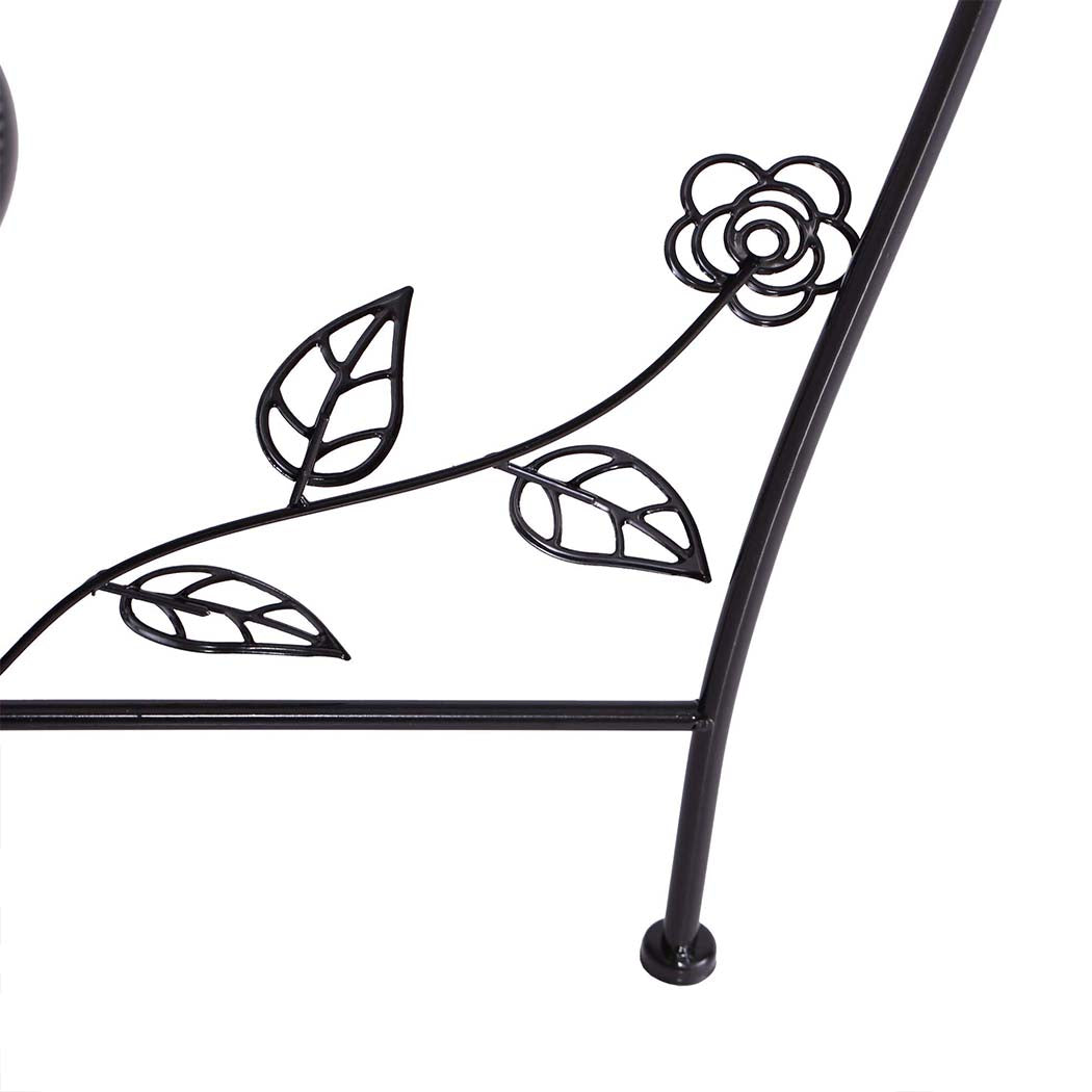 Plant Stand Outdoor Indoor Flower Pots Black-1954802661400383491
