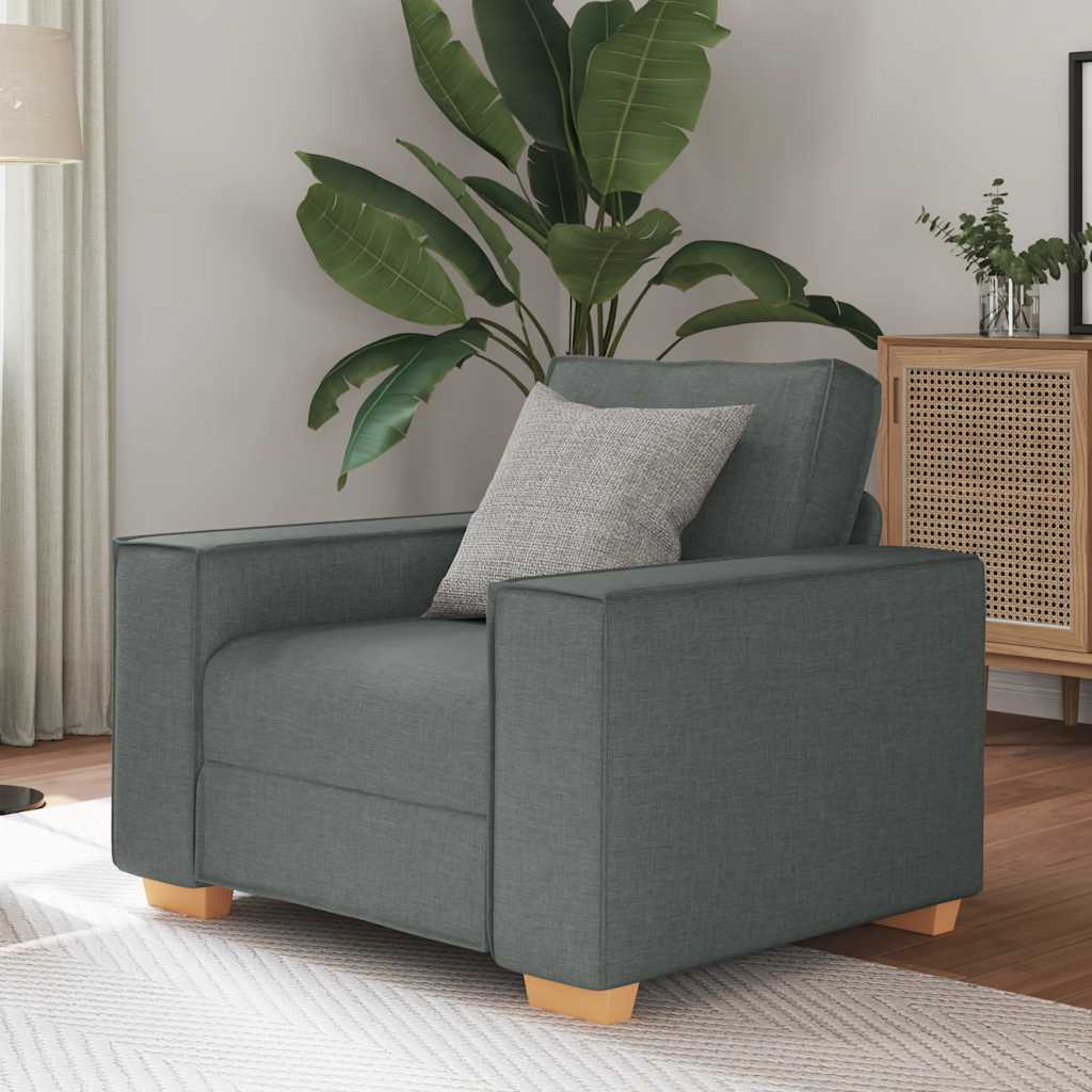 Sofa Chair Dark Grey 100x78x84 cm Fabric