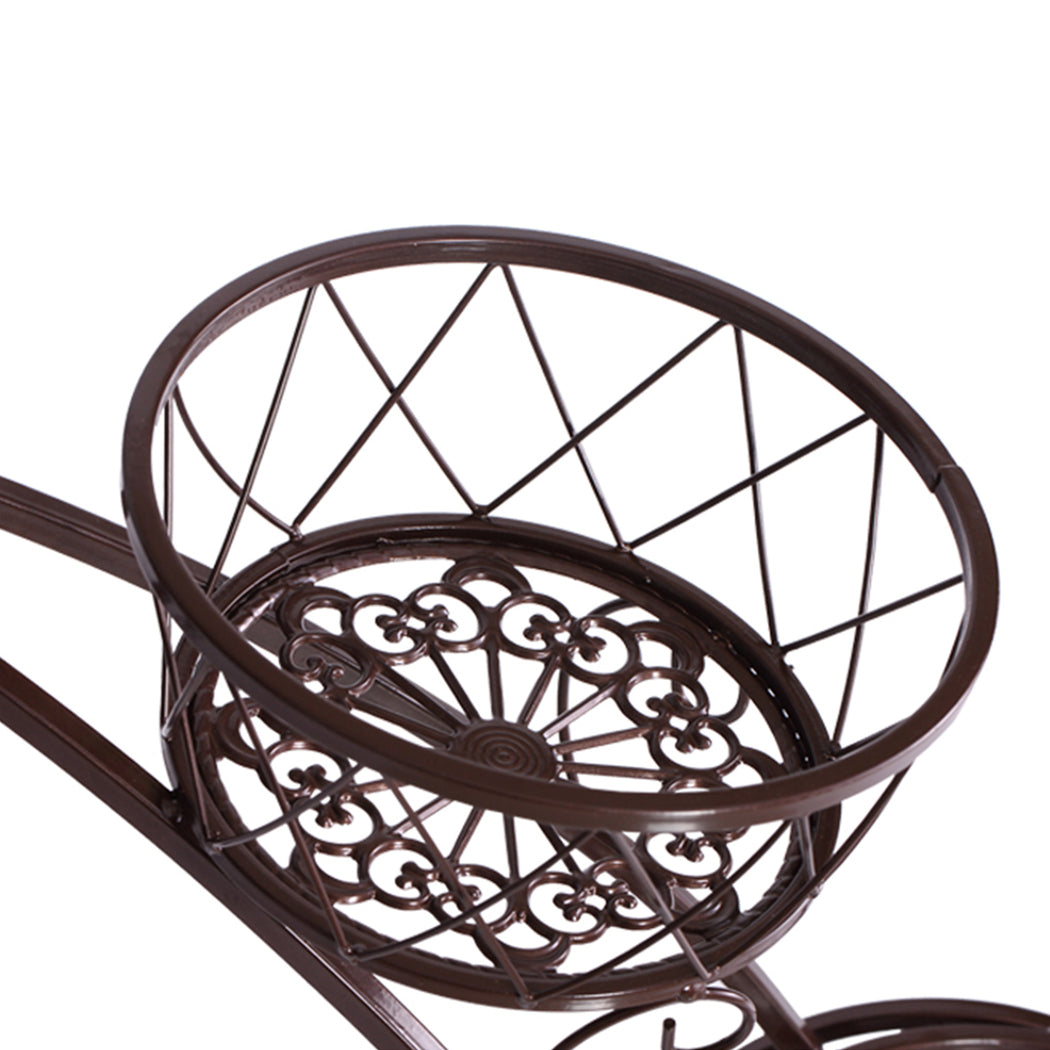 Levede Plant Stand Outdoor Indoor Metal Bronze-1954802339663712260