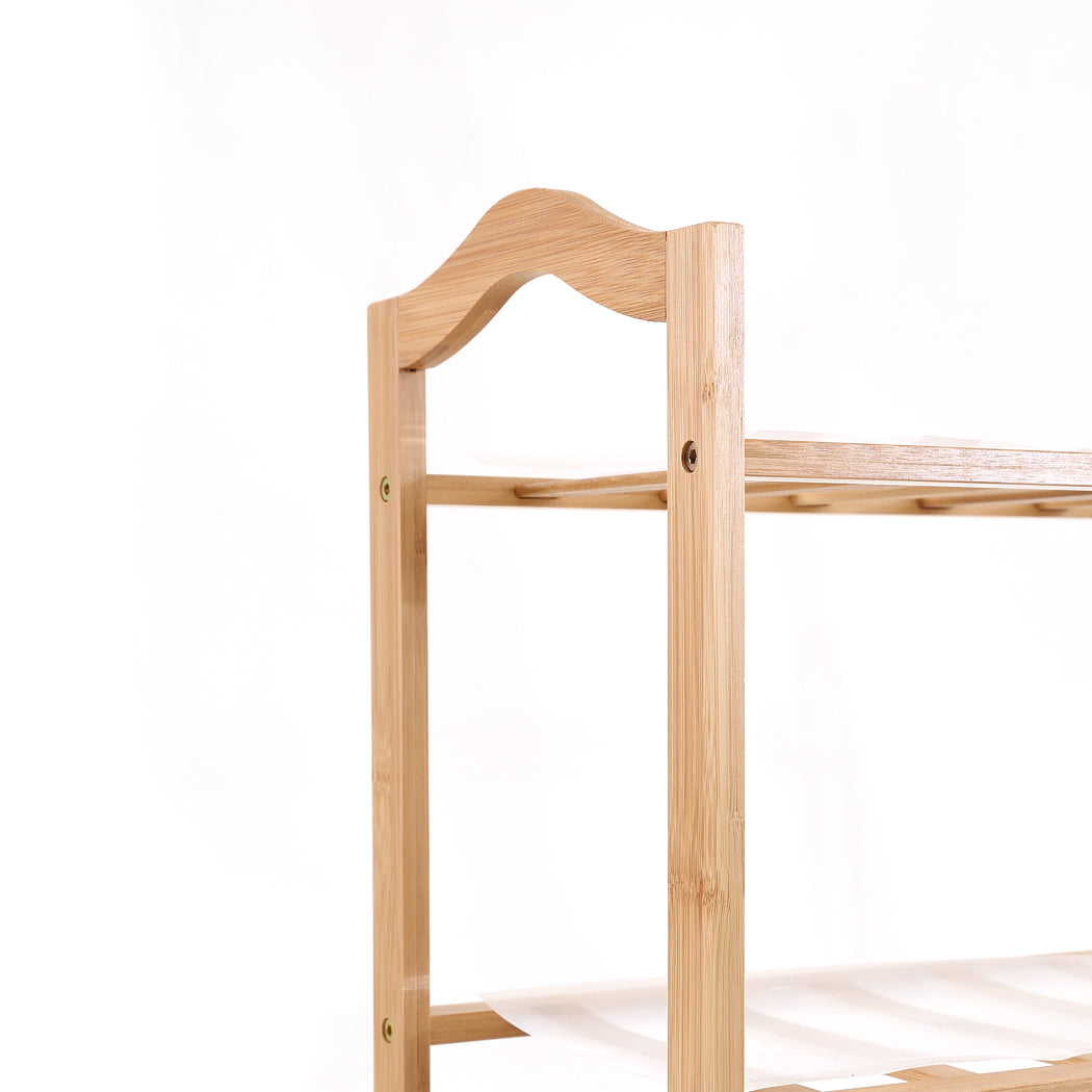 Levede Bamboo Shoe Rack Storage Wooden-1954802688382341125