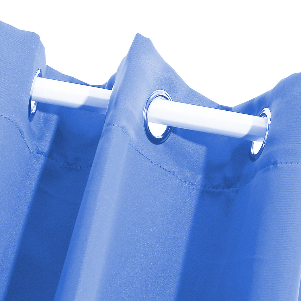 2x Blockout Curtains Panels 3 Layers Blue CD1003-140X230-BK-1919892929523093509