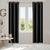 2x Blockout Curtains Panels 3 Layers Black-1910113266756096007