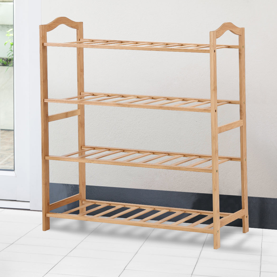 Levede Bamboo Shoe Rack Storage Wooden-1954802688382341127