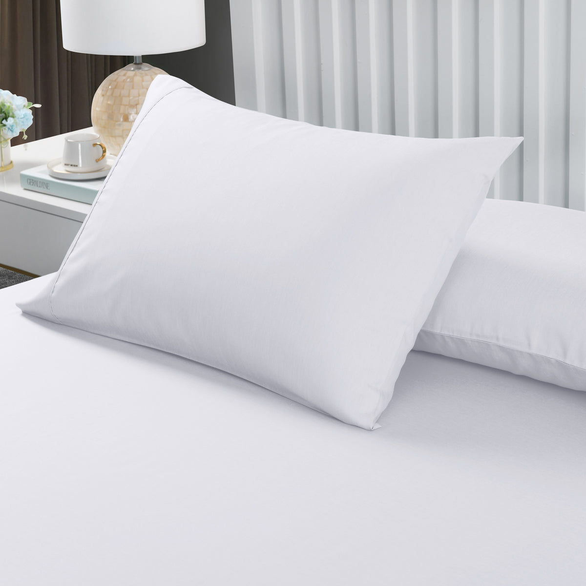 Royal Comfort Bamboo Cooling 2000TC 3-Piece Combo Set - Queen-White-1951134876317126659