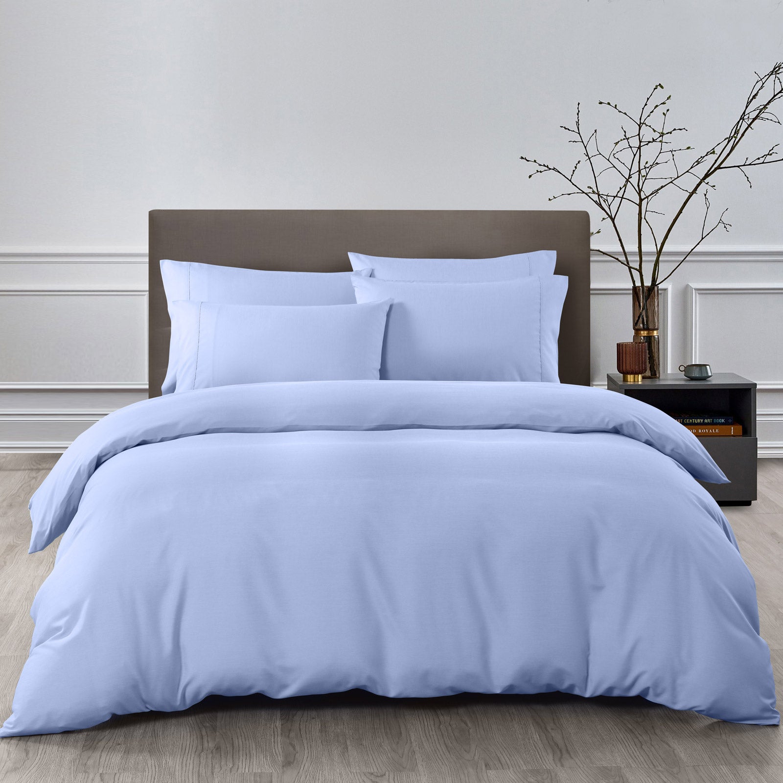 Royal Comfort Bamboo Cooling 2000TC 6-Piece Combo Set -King-Light Blue-1951134846034251776