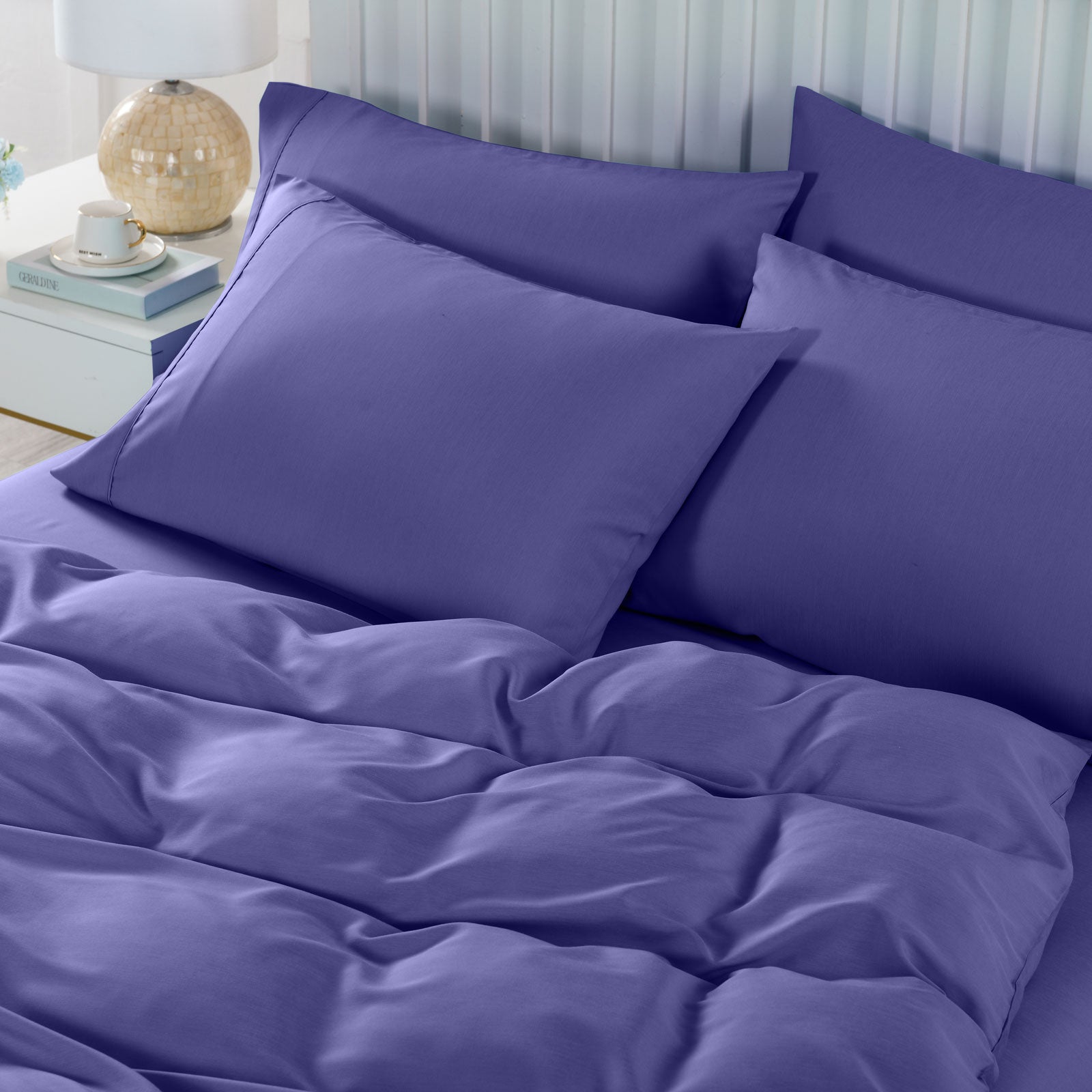 Royal Comfort Bamboo Cooling 2000TC 6-Piece Combo Set -King-Royal Blue-1951134846512402433