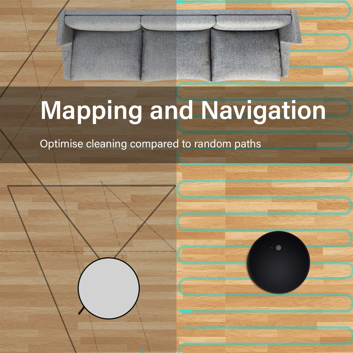 My Genie Xsonic Robotic Vacuum Cleaner -  Black-1951134808461676548