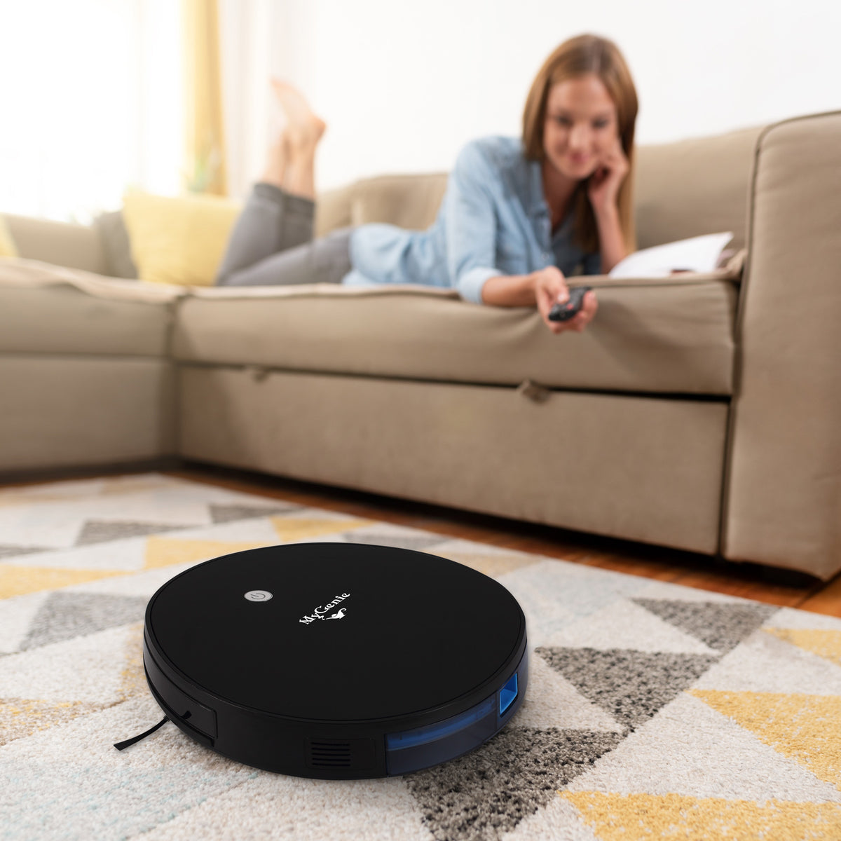 My Genie Xsonic Robotic Vacuum Cleaner -  Black-1951134808461676549