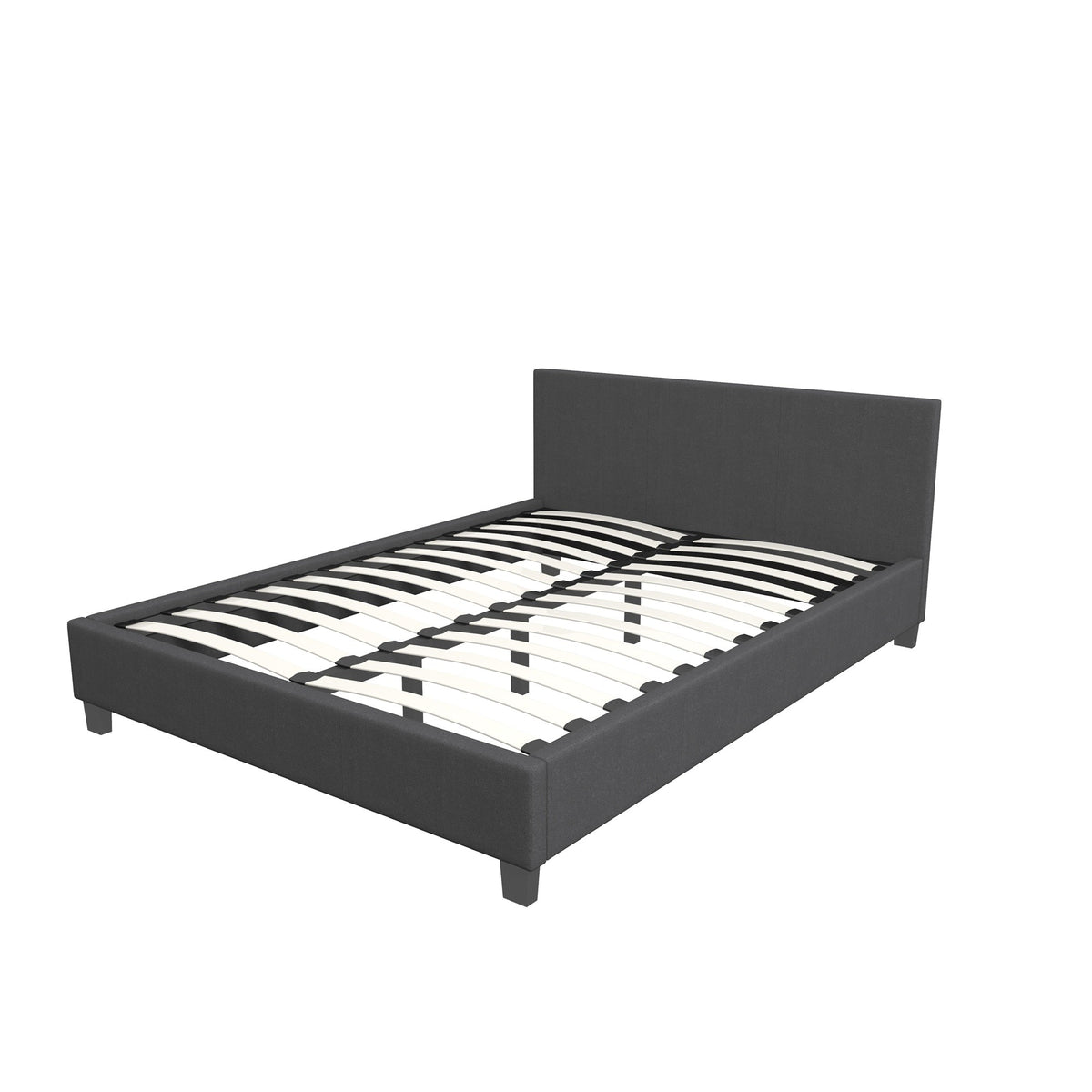 Milano Sienna Luxury Bed with Headboard (Model 2) - Charcoal No.35 - Queen-1951134896151990278