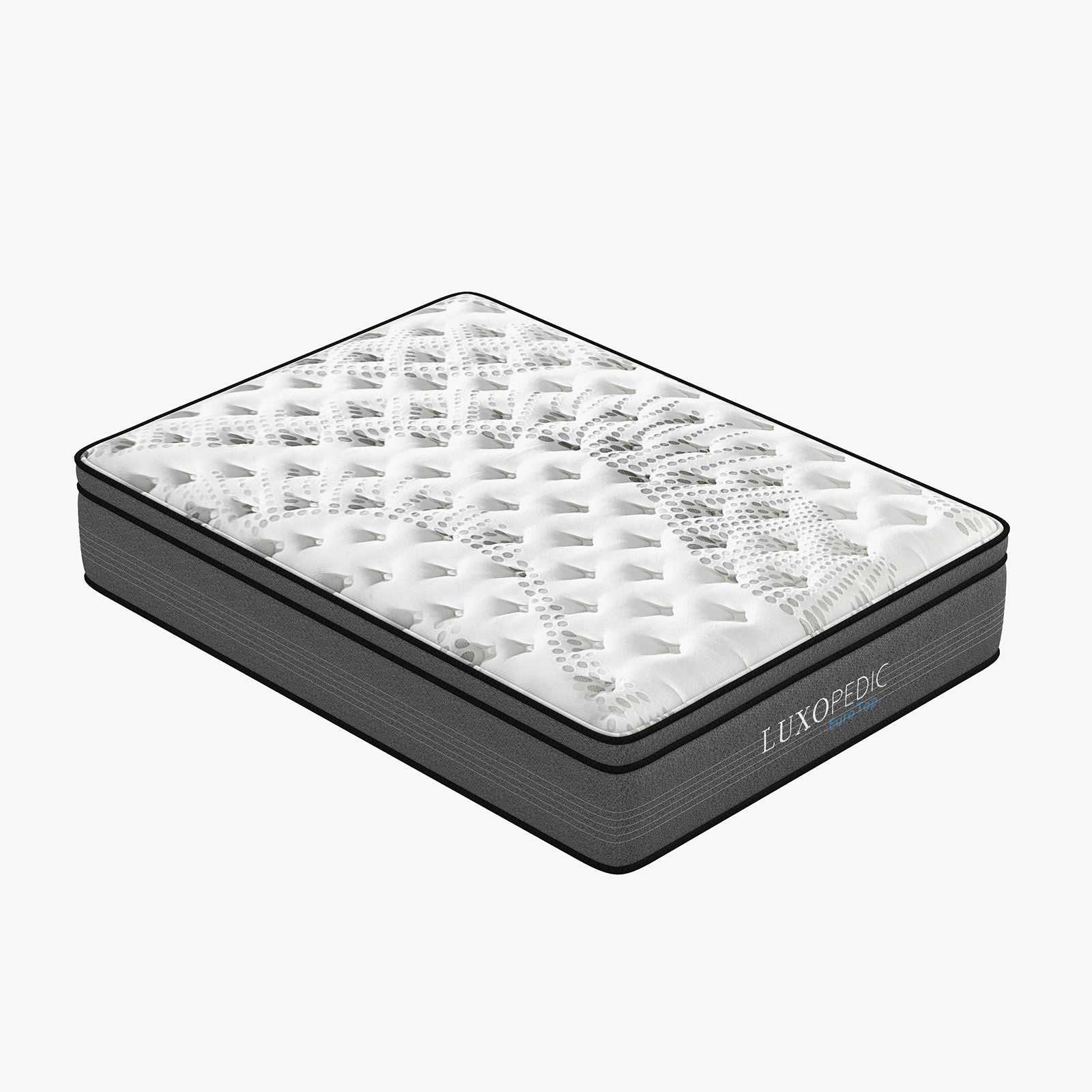 Luxopedic Pocket Spring Mattress 5 Zone 32CM Euro Top Memory Foam Medium Firm-1935488866622509061