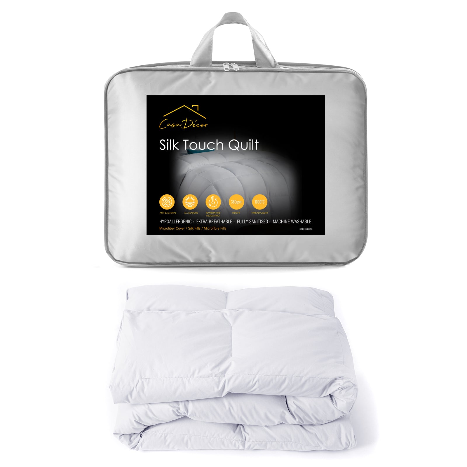 Casa Decor 360GSM Silk Touch Quilt - Queen-1951134841470849027