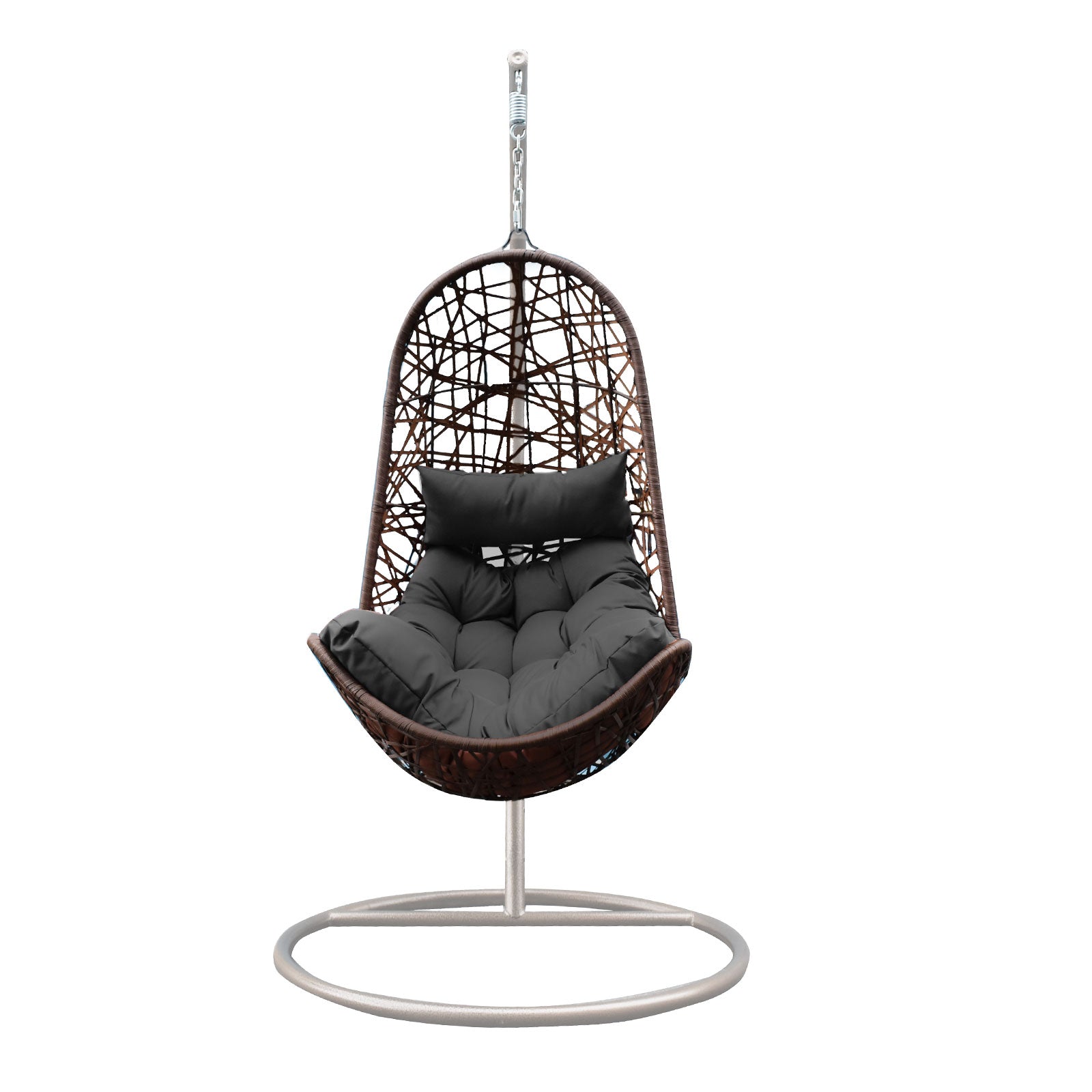 Arcadia Furniture Egg Chair - Oatmeal and Grey-1951134906868436995