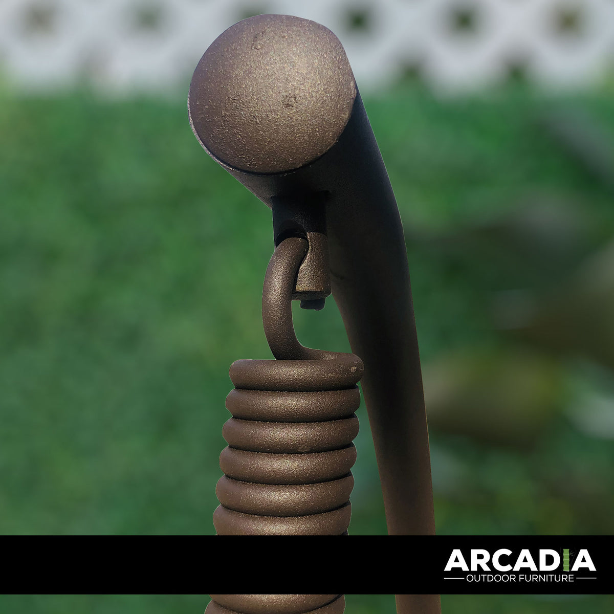 Arcadia Furniture 2 Seater Rocking Egg Chair - Oatmeal and Grey-1951134907258507270