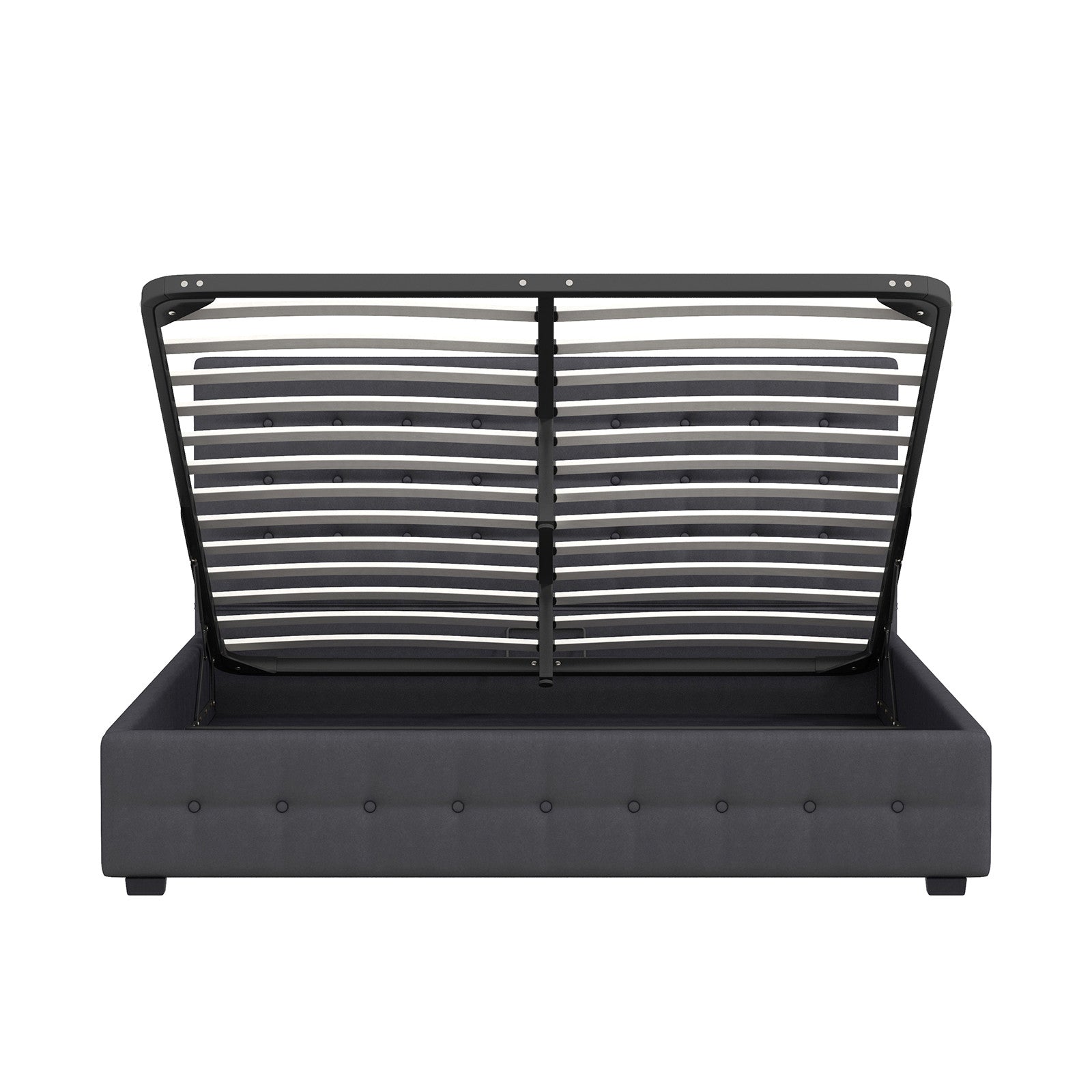 Milano Decor Eden Gas Lift Bed - Dark Grey - King-1951134898052009991