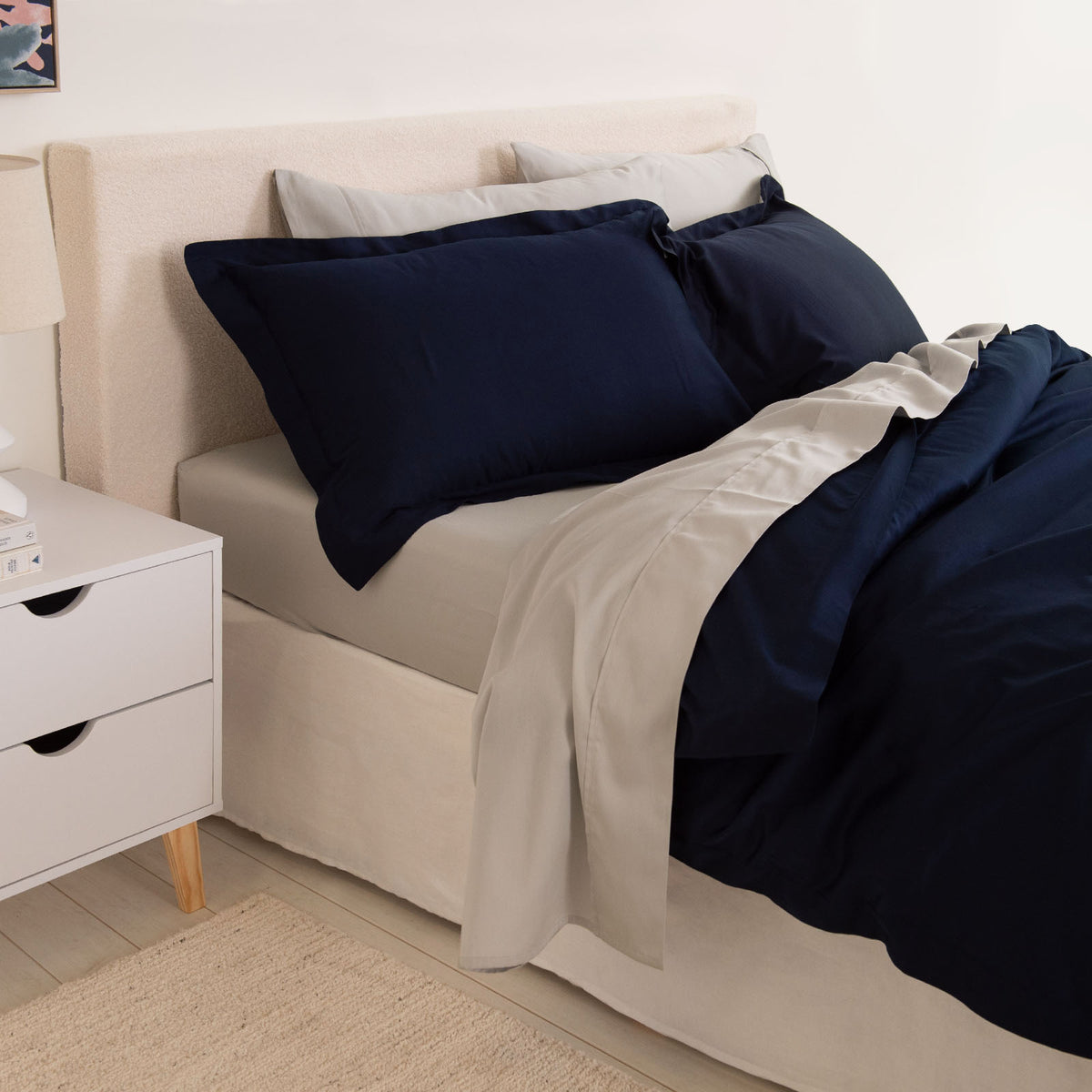 Royal Comfort - Balmain 1000TC Bamboo cotton Quilt Cover Sets (Queen) - Royal Blue-1951134829647106049