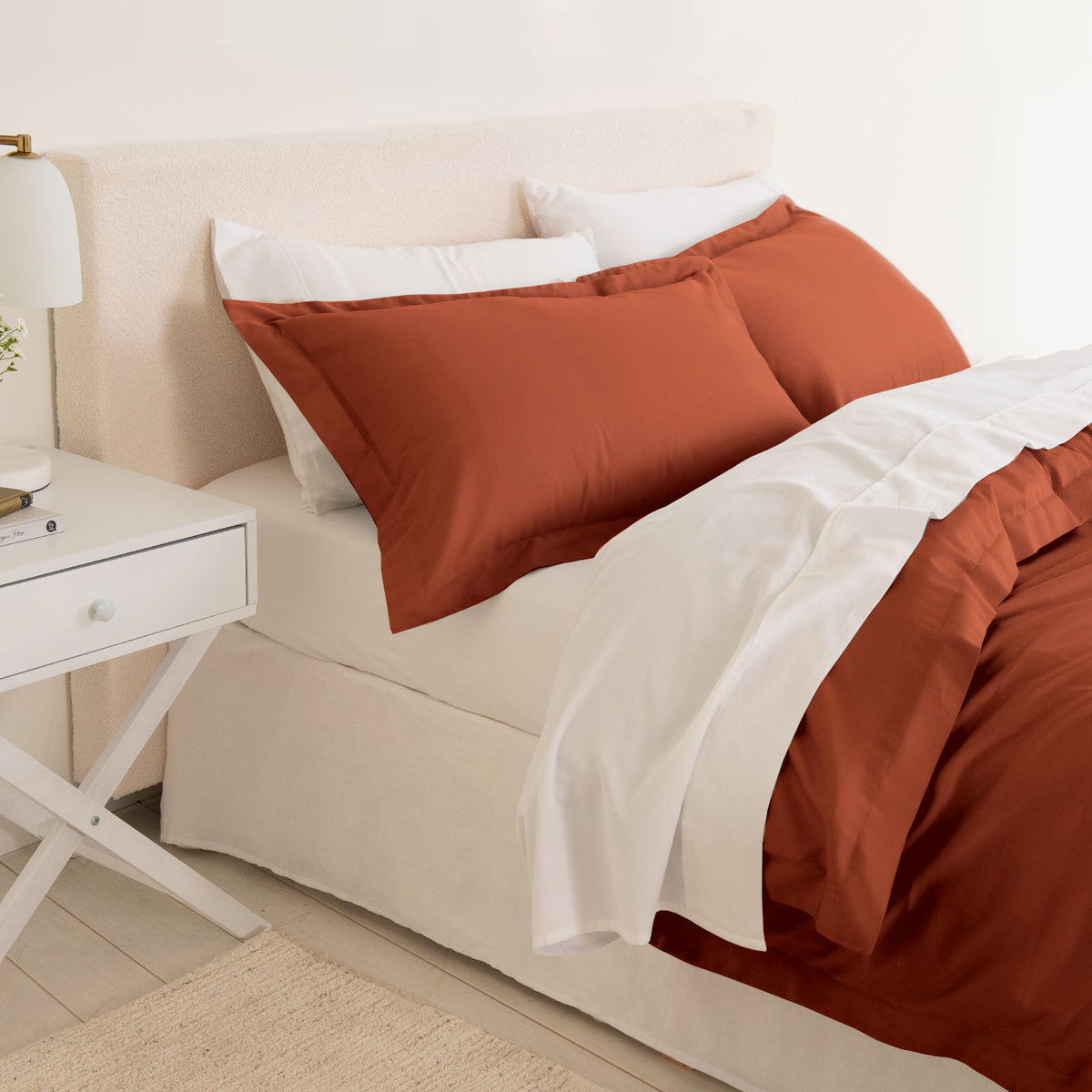Royal Comfort - Balmain 1000TC Bamboo cotton Quilt Cover Sets (King) - Cinnamon-1951134830217531393
