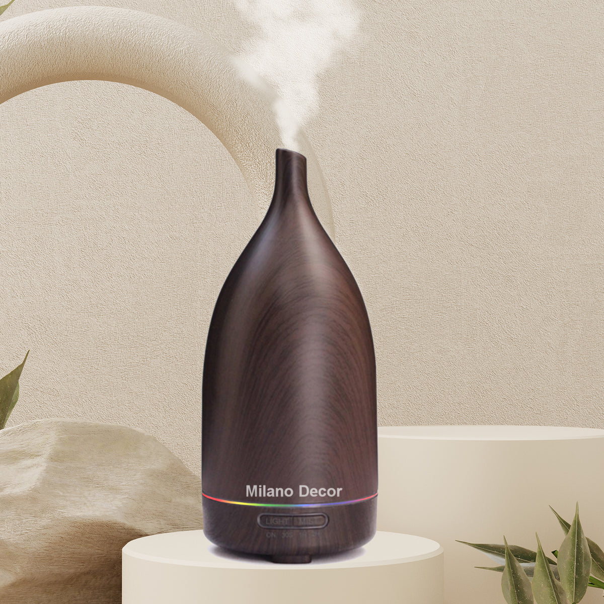 Milano Decor 100ml Ultrasonic Aroma Diffuser - Dark Wood-1951134806926561280