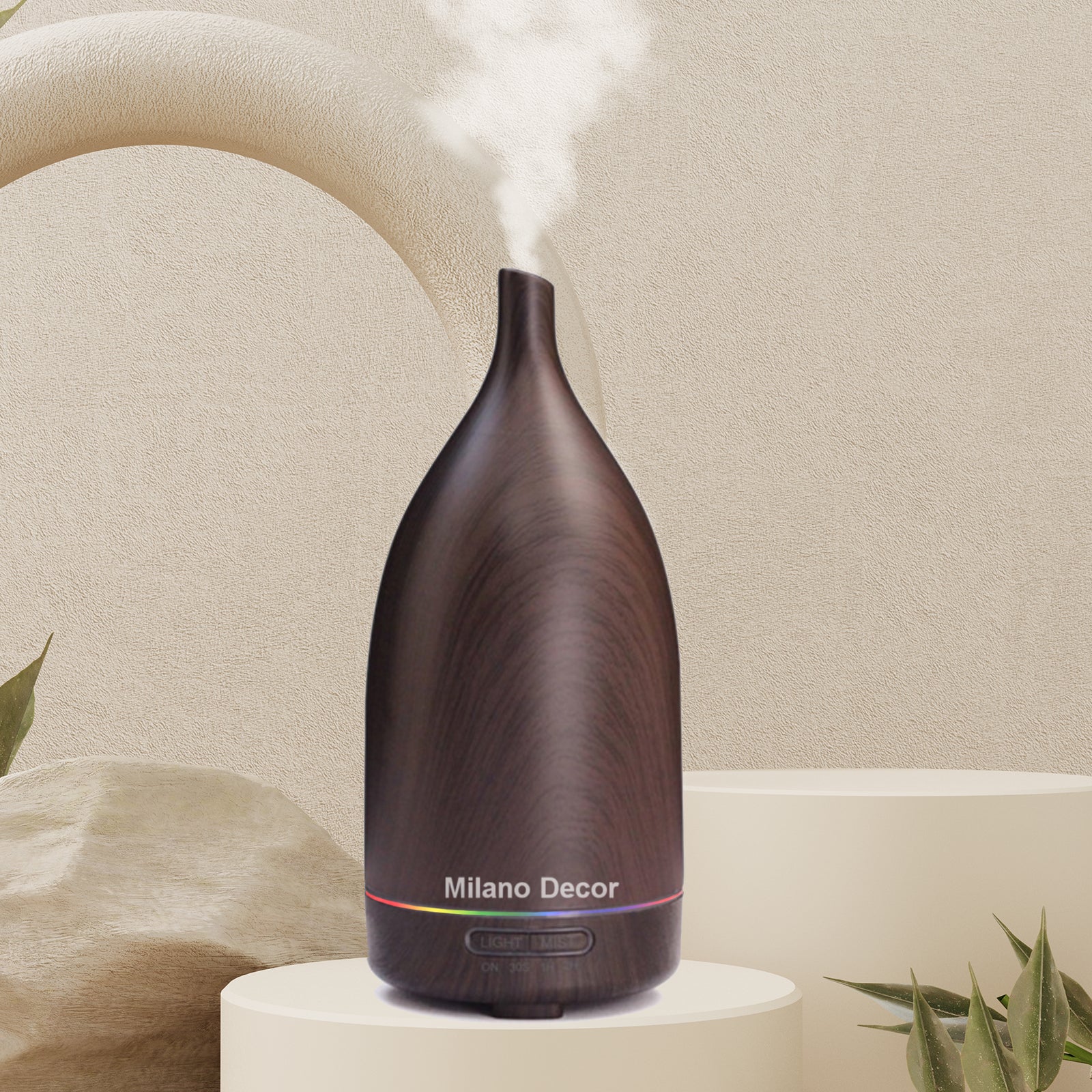 Milano Decor 100ml Ultrasonic Aroma Diffuser - Dark Wood-1951134806926561280
