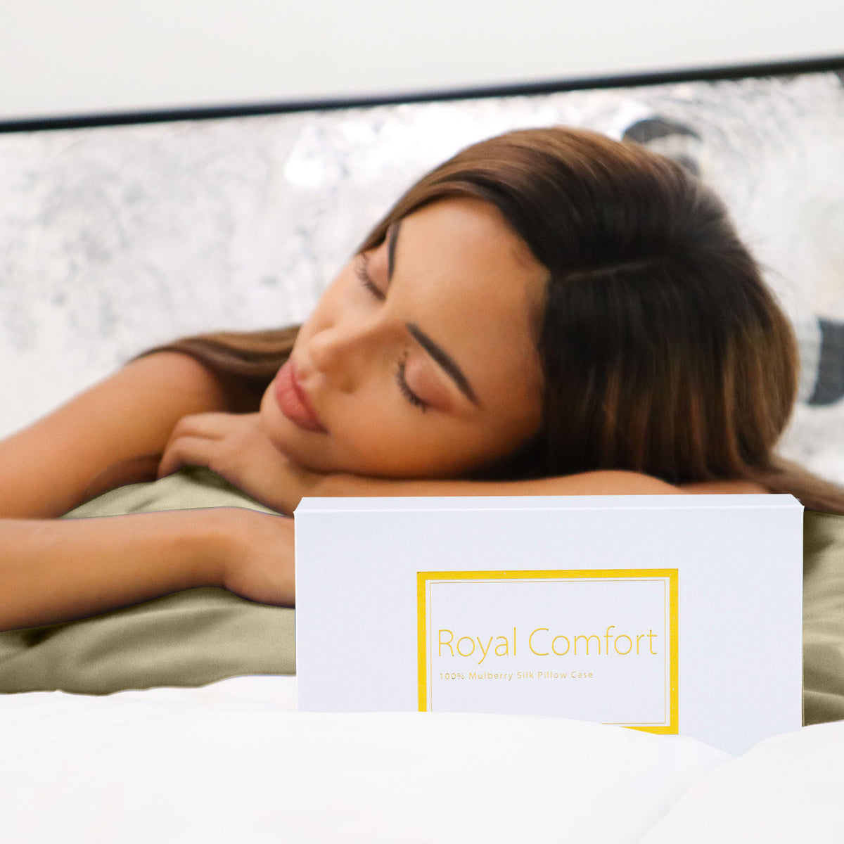 SILK PILLOW CASE TWIN PACK - SIZE: 51X76CM - Sage-1951134814539223047