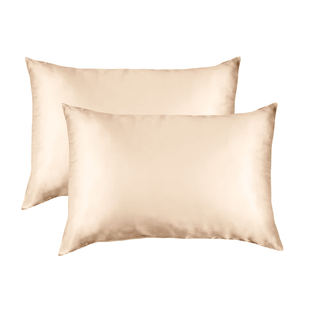 SILK PILLOW CASE TWIN PACK - SIZE: 51X76CM - Champagne Pink-1951134814719578116