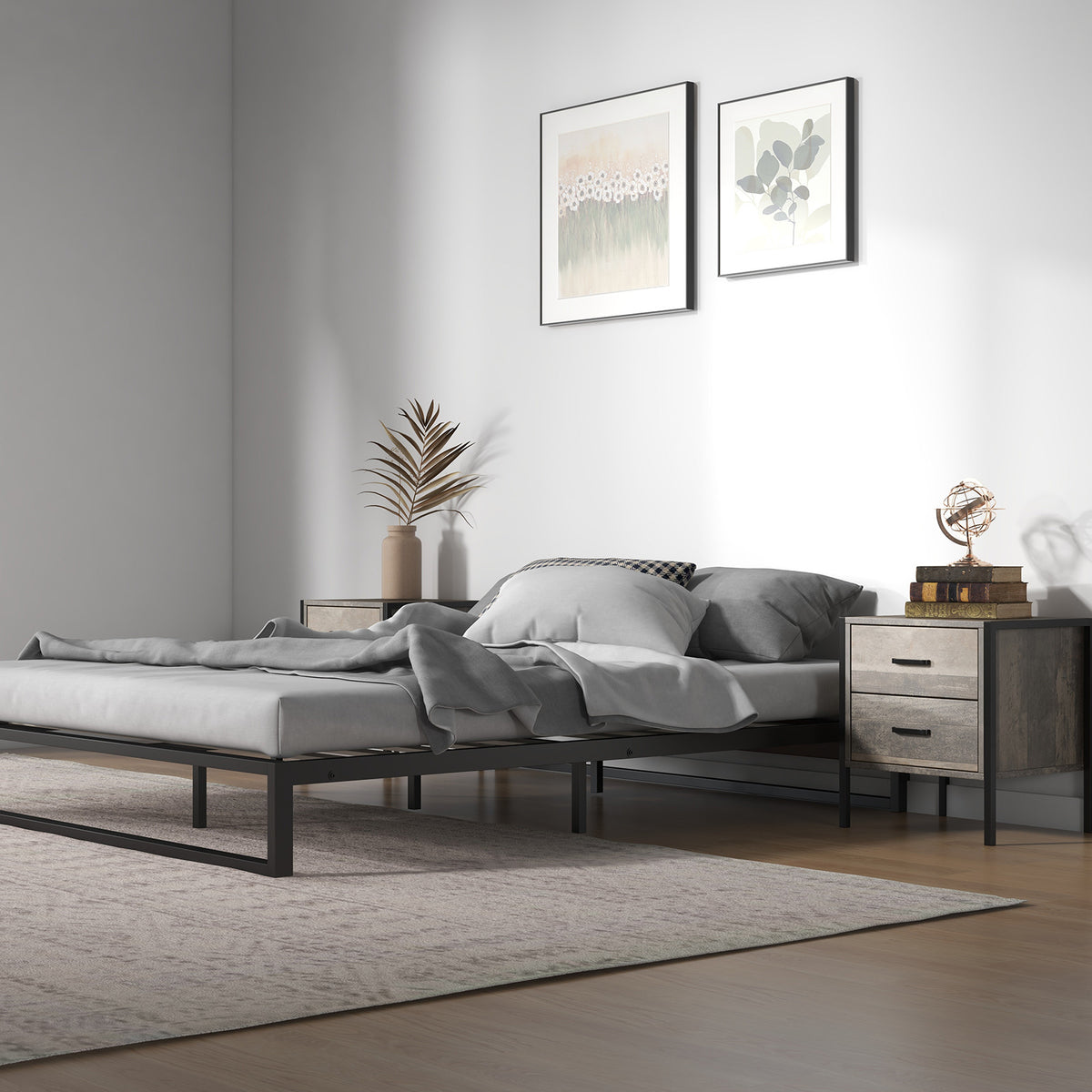 Florence Metal bed base - Double-1951134901717831684