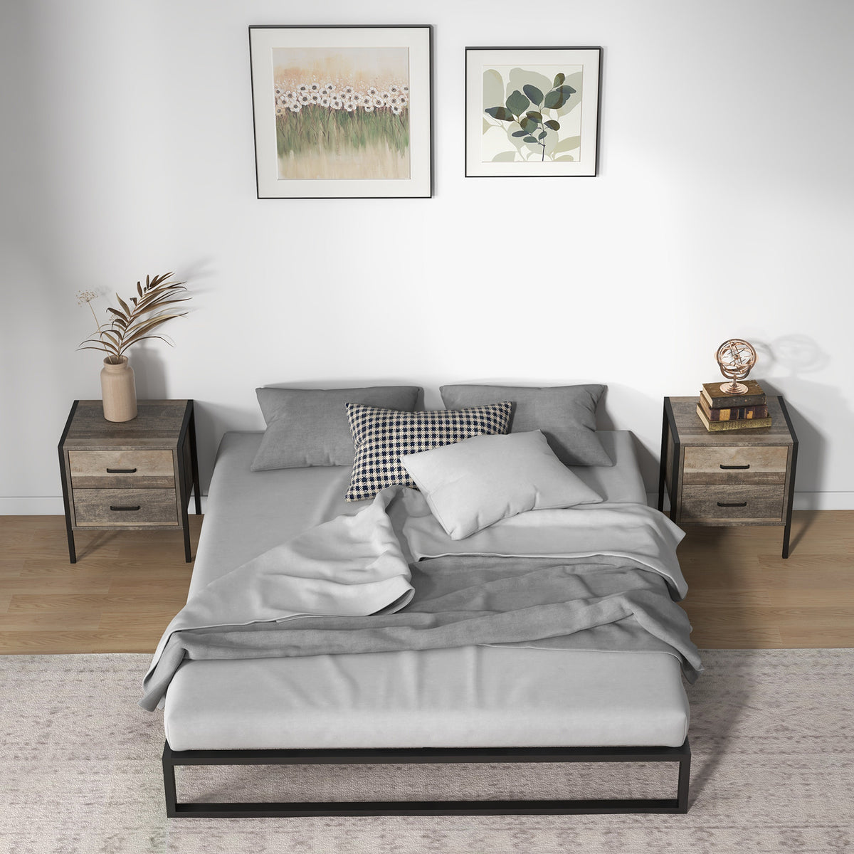Florence Metal bed base - Queen-1951134901906575362