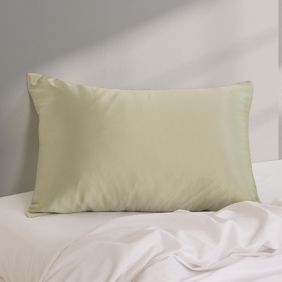 Pure Silk Pillow Case by Royal Comfort (Single Pack) - Sage-1951134816057561091