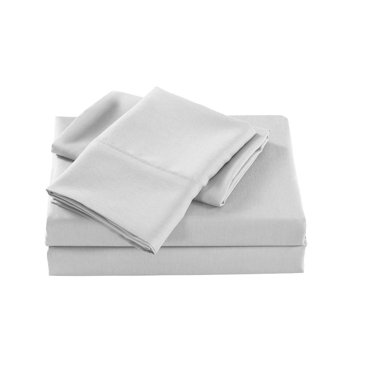 Royal Comfort Bamboo Cooling 2000TC Sheet Set - Single - Pearl Stone-1951134883606827010