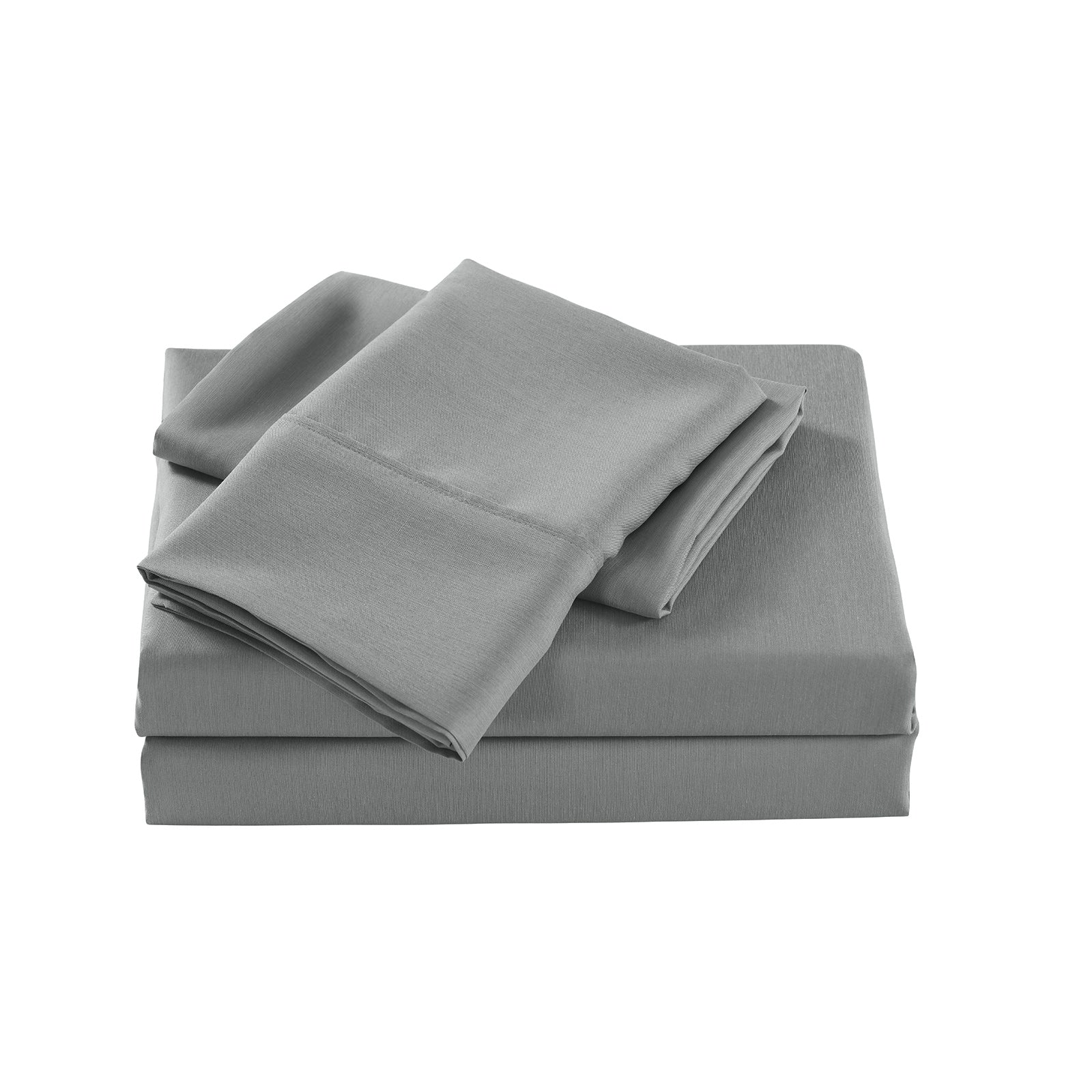 Royal Comfort Bamboo Cooling 2000TC Sheet Set Double - Mid Grey-1951134884546351105