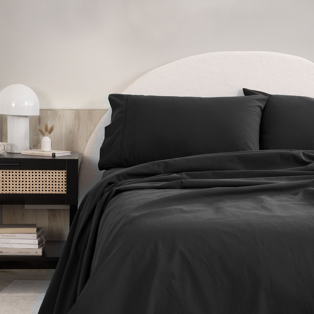 Royal Comfort Vintage Washed 100% Cotton Sheet Set Queen - Charcoal-1951134889139113985