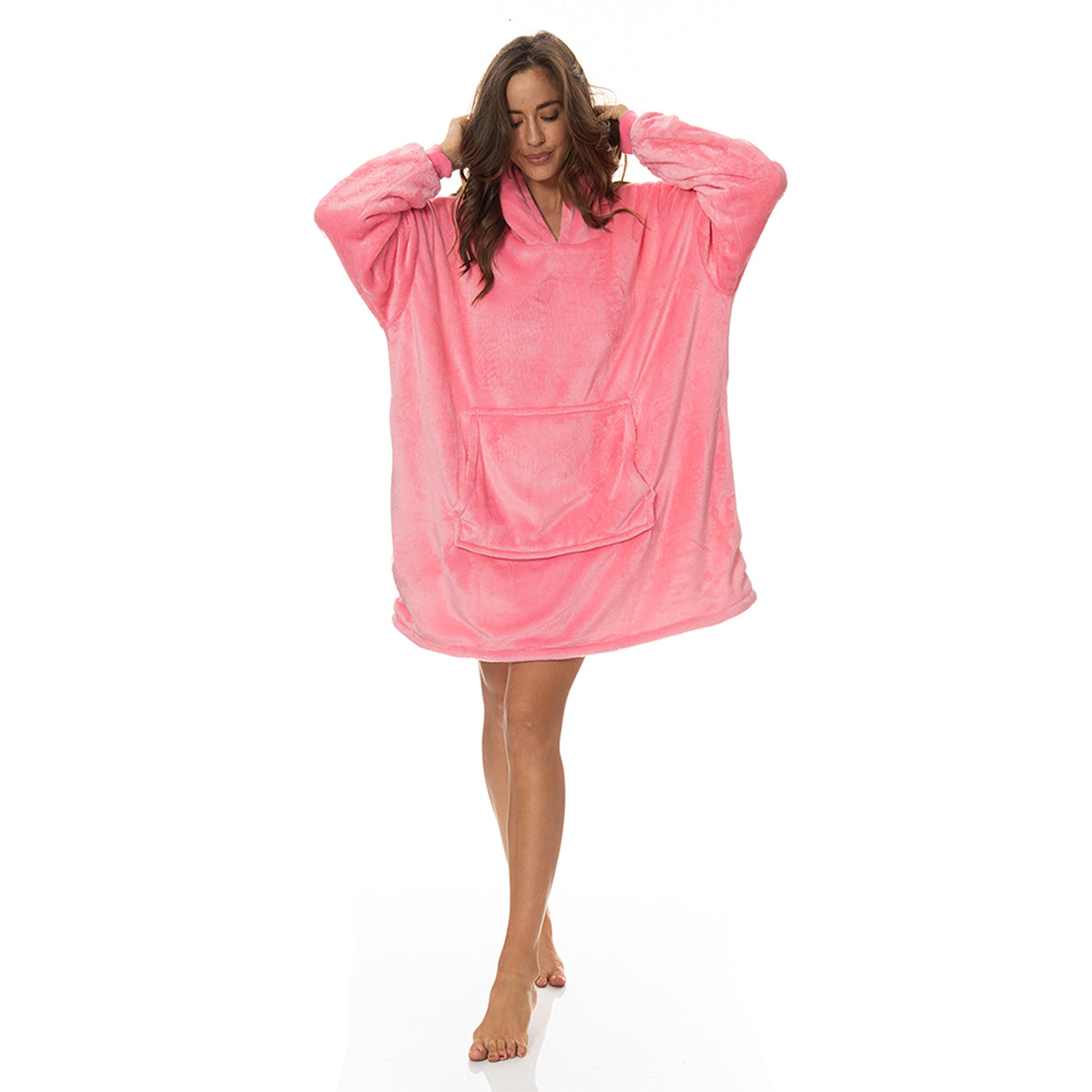 Royal Comfort Snug Hoodie - Pink-1951134893354389505