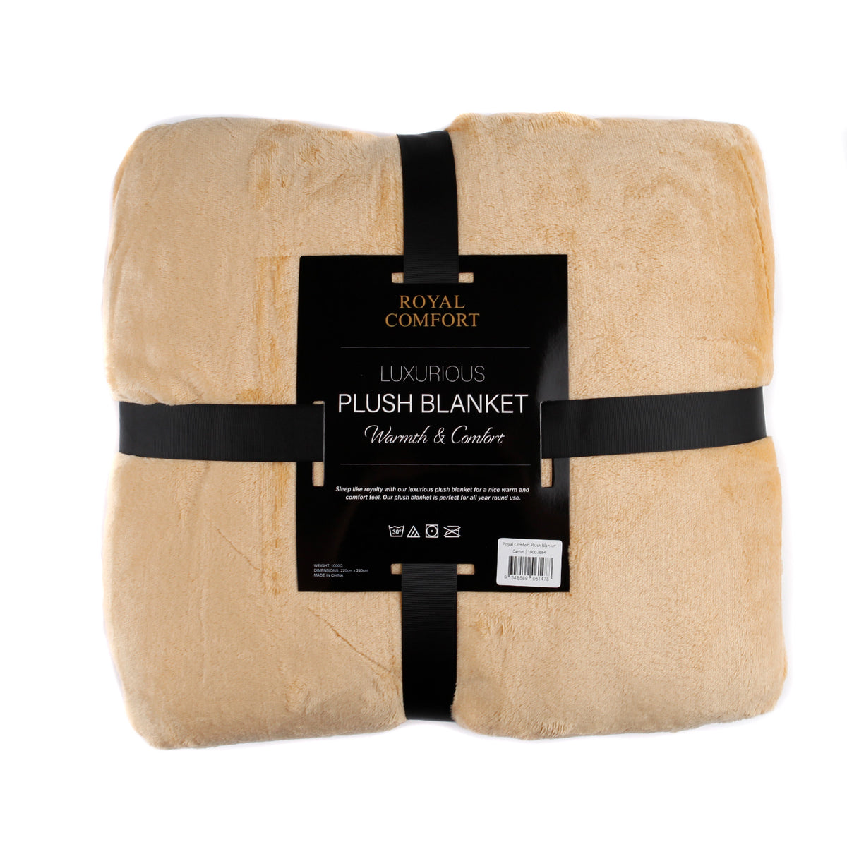 Royal Comfort Plush Camel Blanket-1951134809405394946