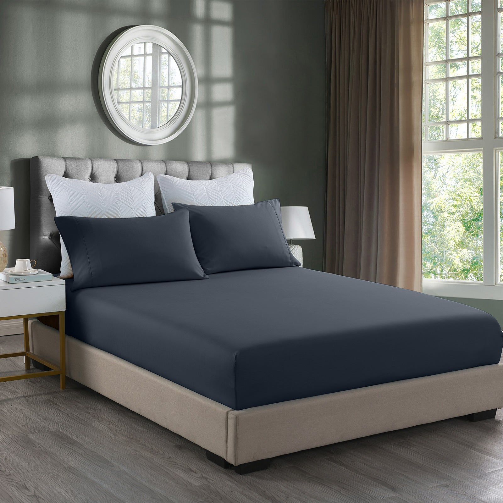 Royal Comfort Bamboo Cooling 2000TC 3-Piece Combo Set - Queen-Charcoal-1951134890770698240