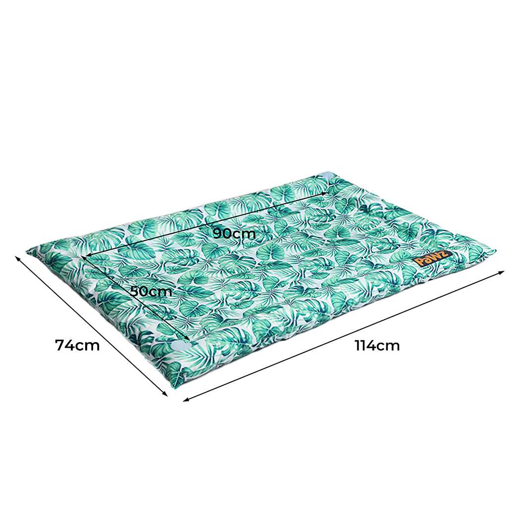 PaWz Pet Cool Gel Mat Cat Bed Dog Bolster L Large-1954802535348965377