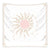 Anyhouz Tapestry Pink Sun and Moon Dance 230x150cm Psychedelic Scene Art Hippie Bohemian Decorative Sheet