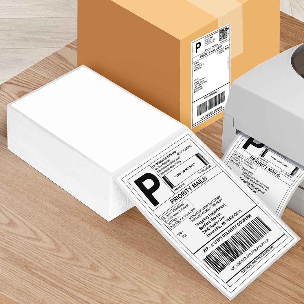 Thermal Direct Shipping Label Fan-Fold Box Sticker-1910112224077287431