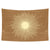 Anyhouz Tapestry Yellow Rays 95x70cm Psychedelic Scene Art Hippie Bohemian Decorative Sheet